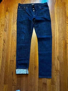 Men’s Long Slim-Fit Dior Oblique Jeans